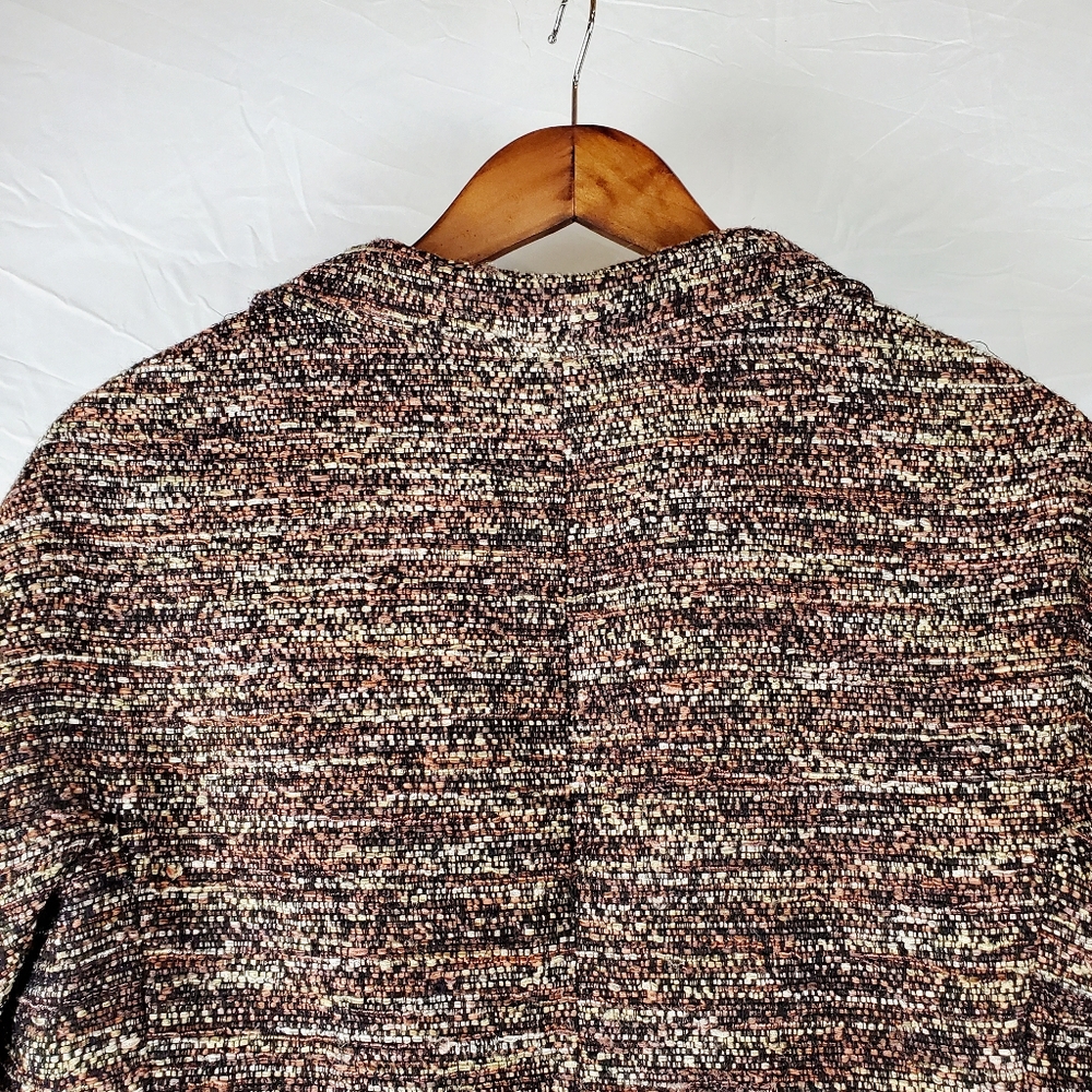 Lafayette 148 New York‎ Boucle Tweed Zip Front Jacket - Picture 9 of 11